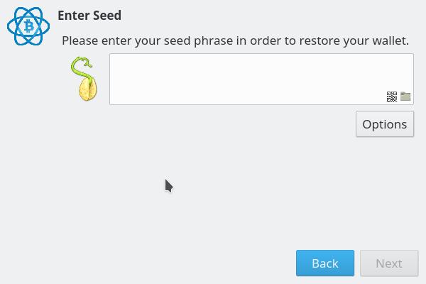 Restoring your standard wallet from seed – Bitcoin Electrum