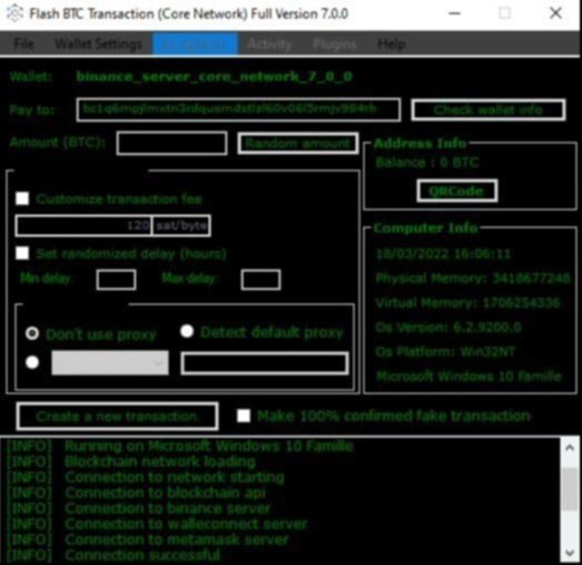 FLASH BITCOIN AND FLASH USDT - Bitcoin Flashing sofware