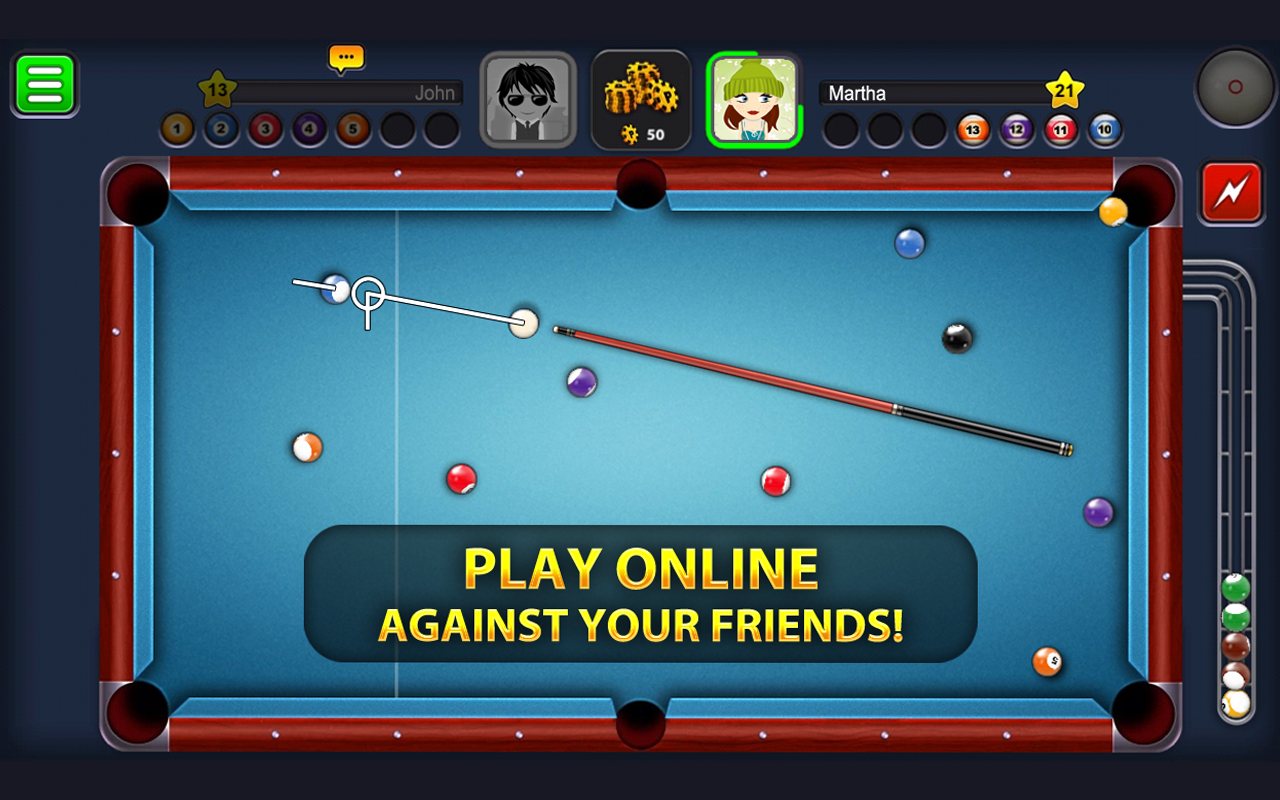 8 Ball Pool MOD (Extended Stick Guideline) Latest Download