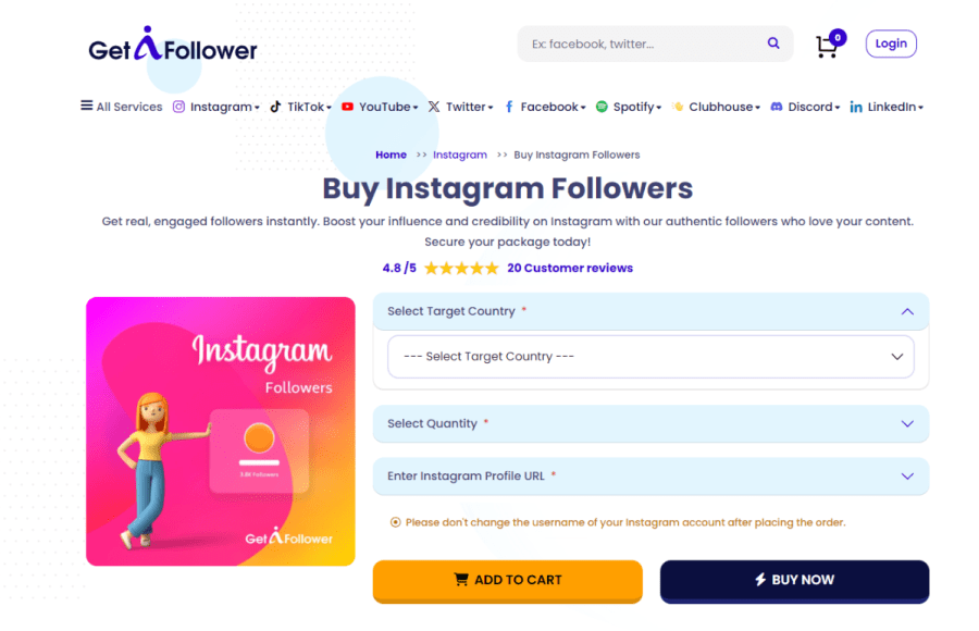 Buy Targeted Instagram Followers — Pay for Cheap Geo Targeted Followers on IG