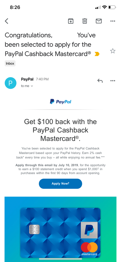 P2P Referral - PayPal US