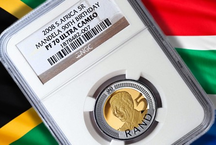 Mandela birthday coins increase in value