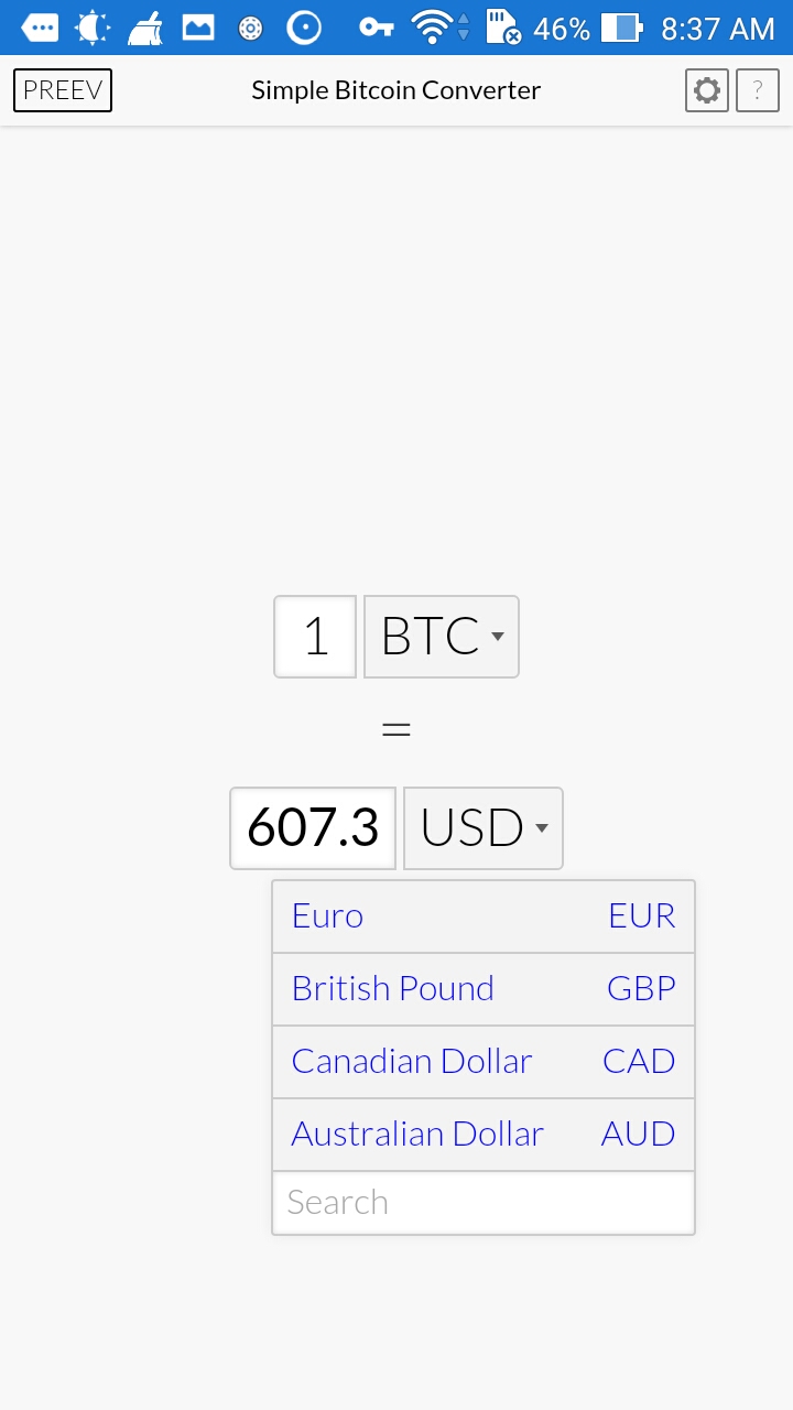 Preev – Simple Bitcoin Converter – BitcoinWiki