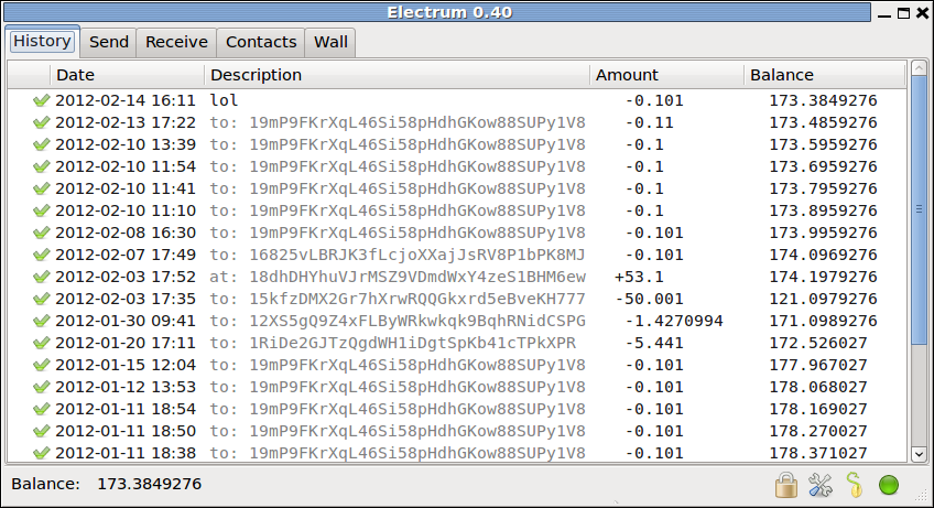 Hash from Electrum wallet