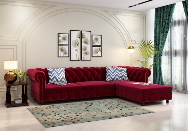 Buy L Shape Sofa Set | L Type Sofa | Sectional Sofa | Wakefit