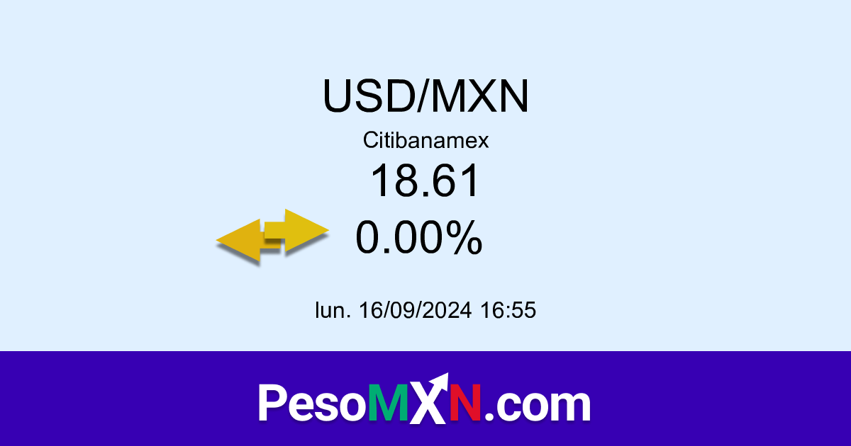 Dólar hoy en México - Tipo de cambio actual y Precio del dólar USD MXN