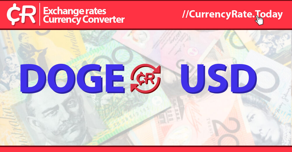 DOGE to USD Converter, Dogecoin to USD - Exchanger24