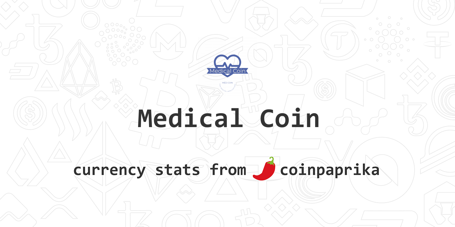 Medical Token Currency Price Today - MTC to US dollar Live - Crypto | Coinranking