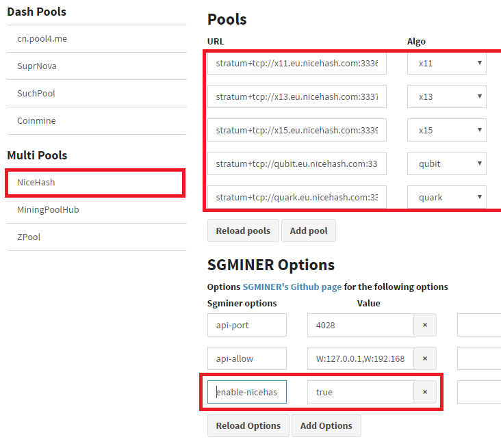 NiceHash with Awesome Miner