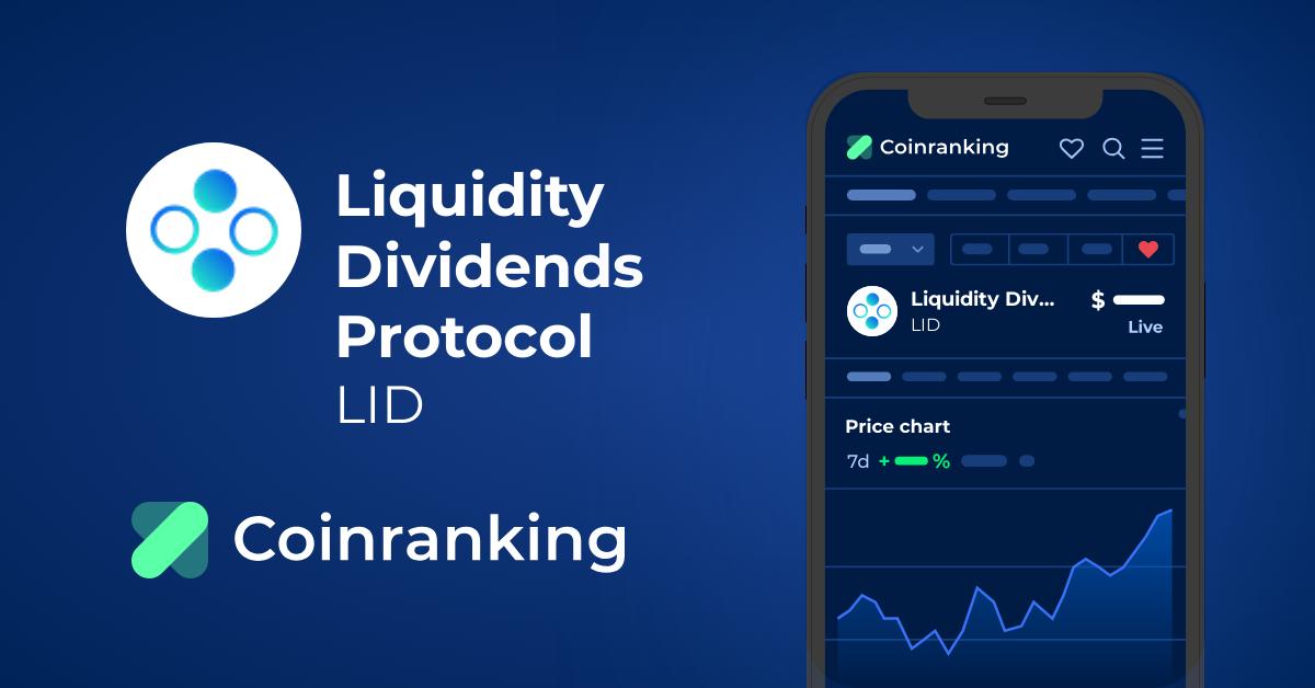 Liquidity Dividends Protocol (LID) live coin price, charts, markets & liquidity