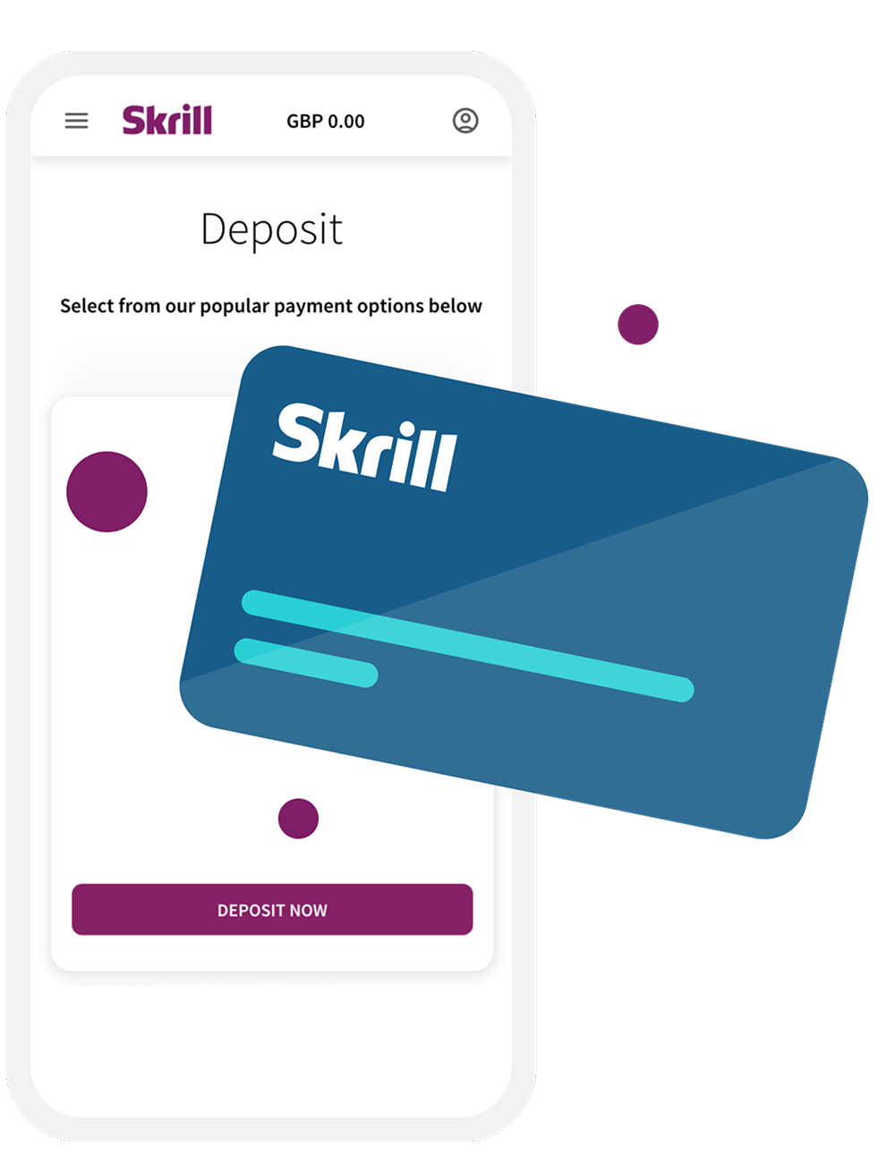 Which deposit options does Skrill support? | Skrill