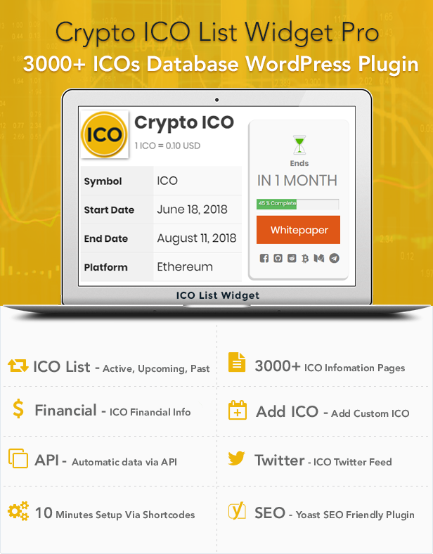 WordPress ICO Ethereum Plugin for your ICO ERC20 tokens sale