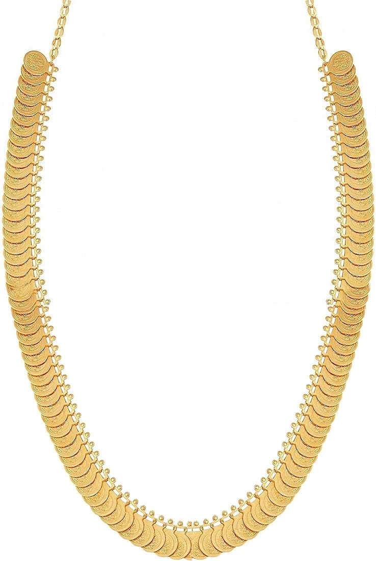 ELEGANT GOLD PLATED LAKSHMI COIN NECKLACE UTV – Urshi Collections