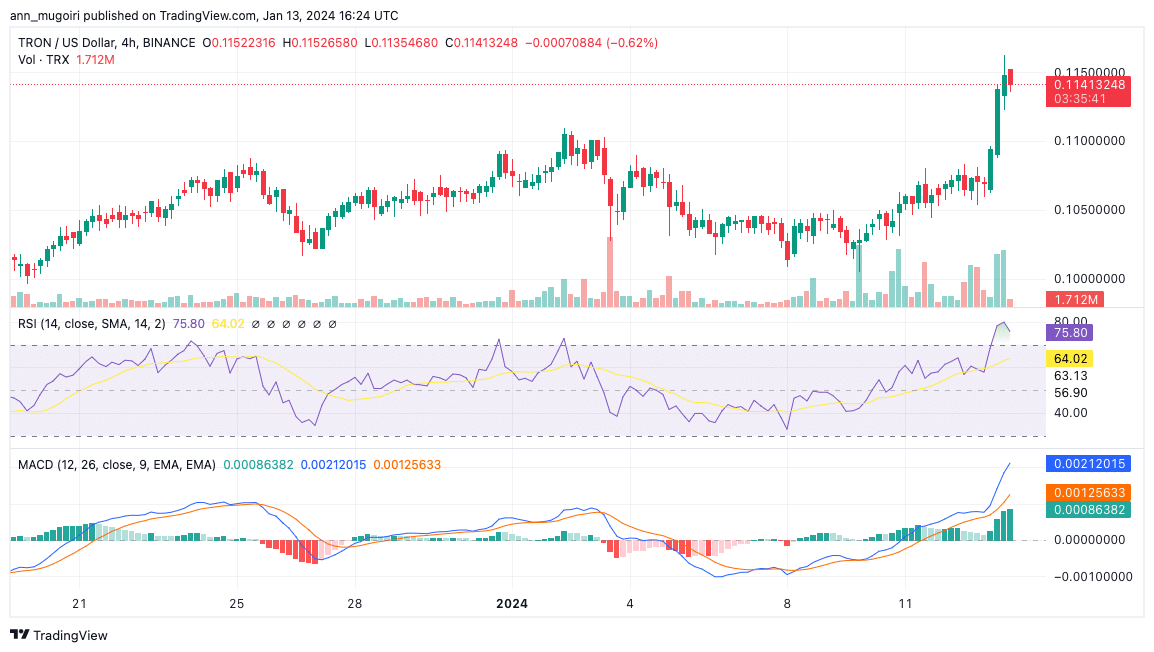 TRX/USD Dynamics: Real-time TRON Conversion | Bitsgap