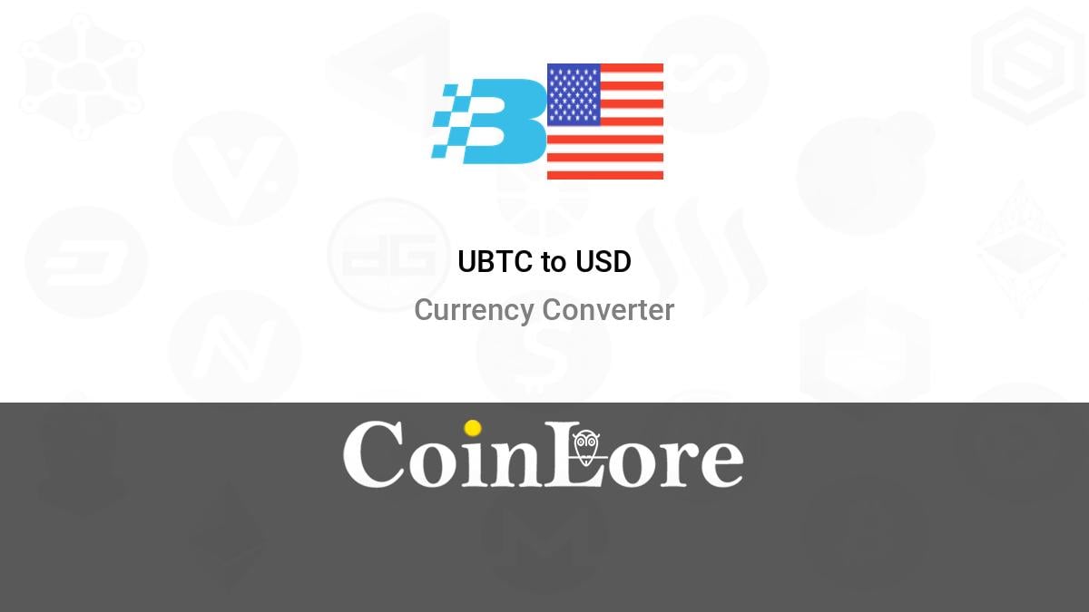 UBTC to USD Converter | UBTC/USD Currency Rate — Currencio