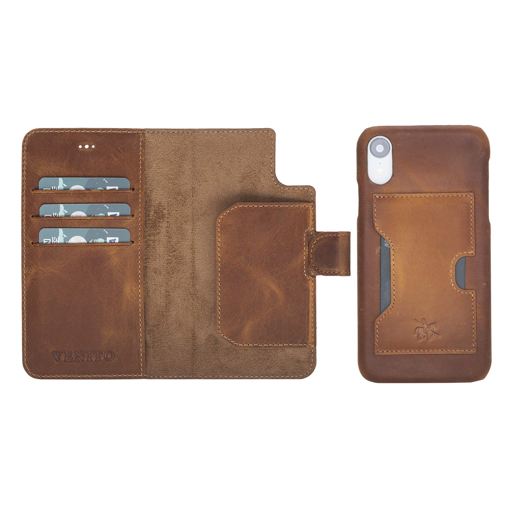 Leather Wallet iPhone XR Crocodile Pattern | Trop Saint