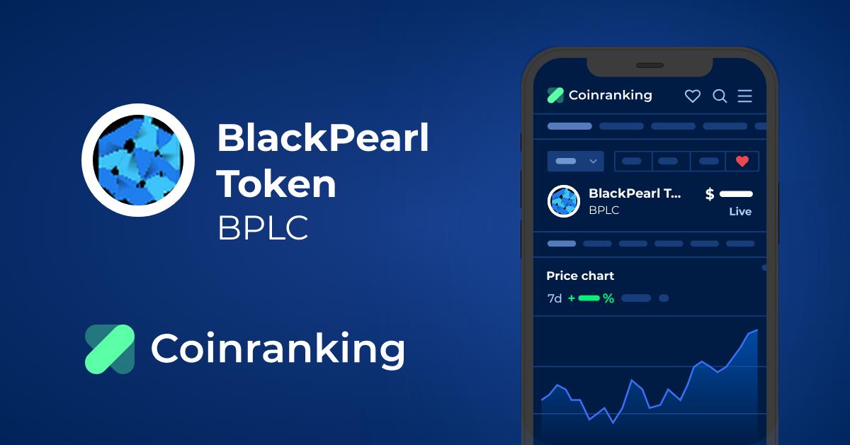 BlackPearl Token Price Today - BPLC to US dollar Live - Crypto | Coinranking