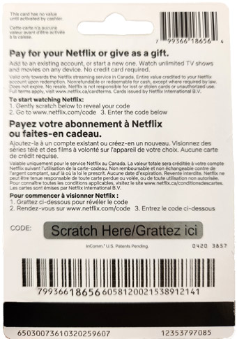 Netflix Gift Card