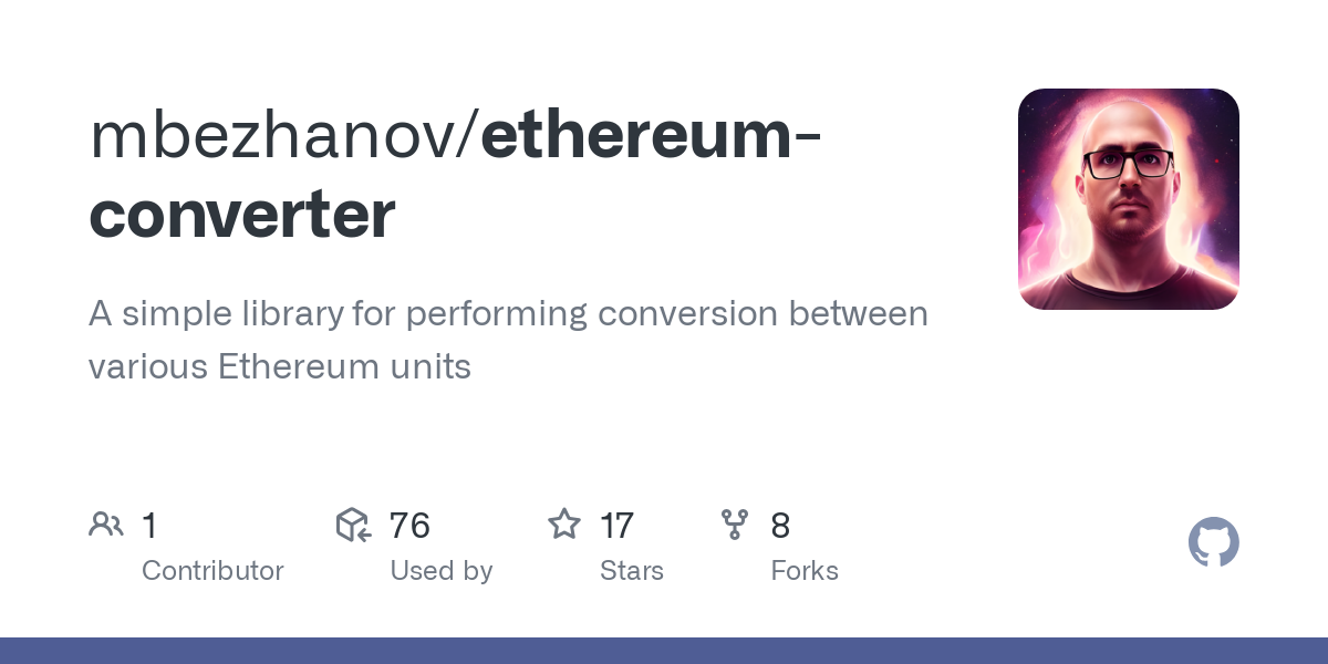 Online Ethereum Unit Converter