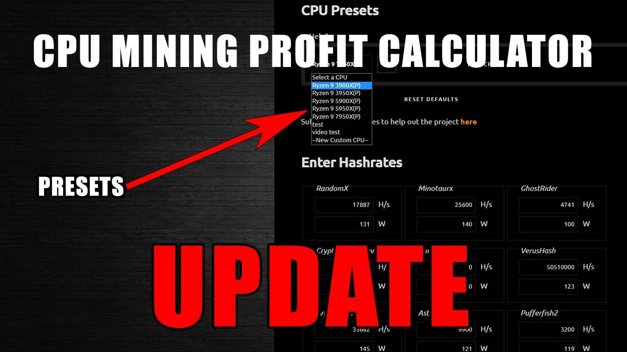Mining calculator for GPUs - bitcoinlove.fun