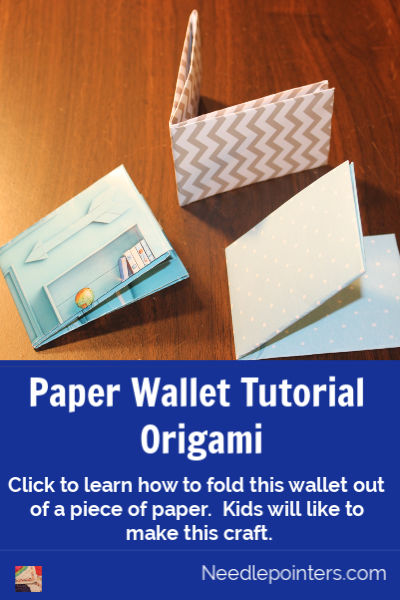 How to make an easy origami wallet: page 1