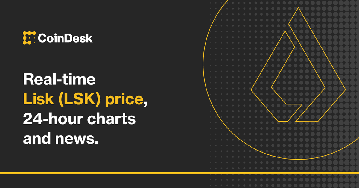 Lisk (LSK) live coin price, charts, markets & liquidity