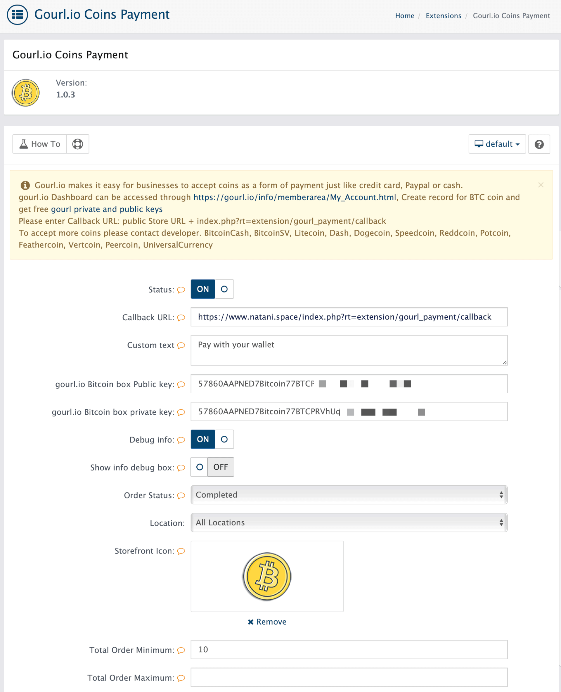 XYZ Admarket | GoUrl Bitcoin Payment Gateway - Use Bitcoin In Your Admarket Script