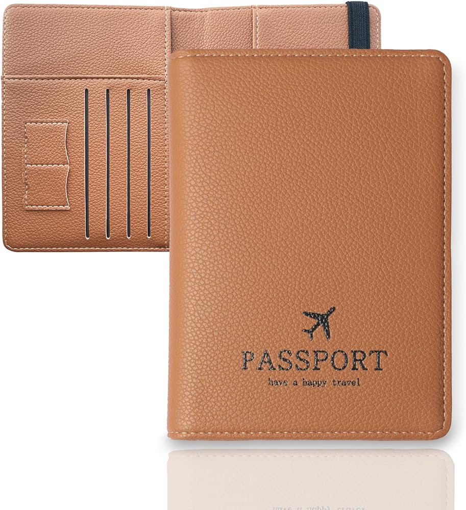 Otto Angelino Slim Passport Wallet with RFID Blocking, Leather Passpor – MegaGear Store