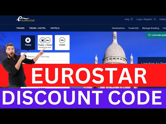 Eurostar discount code - 10% extra OFF in March