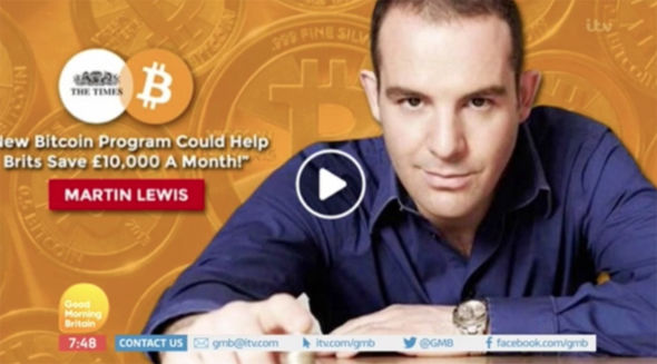 Fake Martin Lewis Bitcoin advert scam warning issued after fan loses £12, - LancsLive