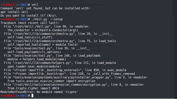 ImportError: No module named 'Crypto' · Issue # · Veil-Framework/Veil · GitHub