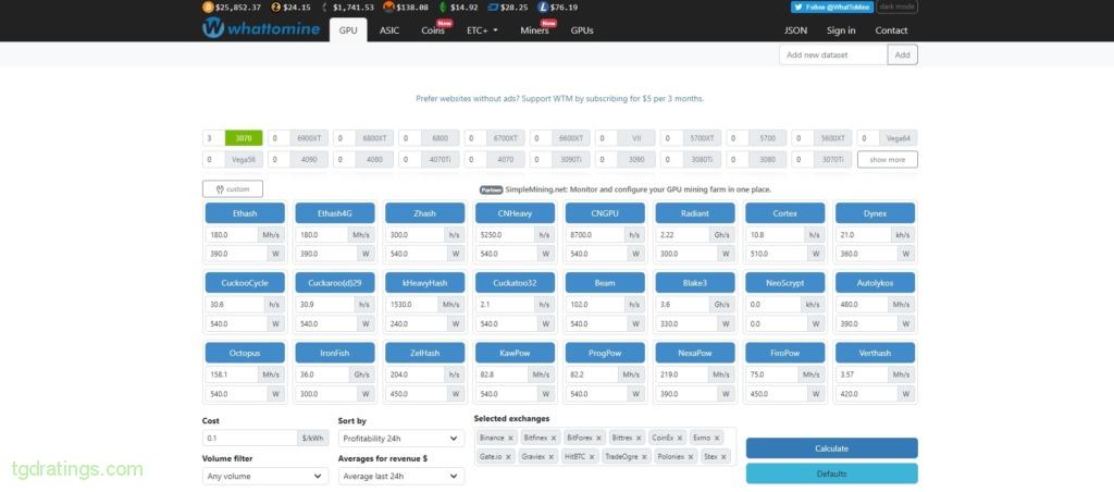 GRIN Mining Calculator – GRIN Mining Profit – BT-Miners