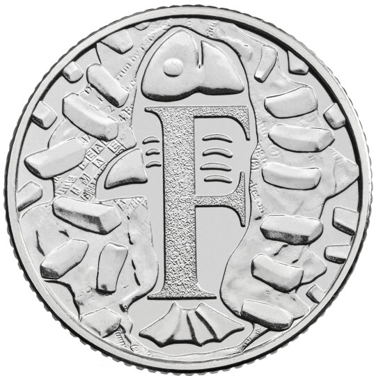 10 Pence Coin - F - Fish and Chips - Coin Parade