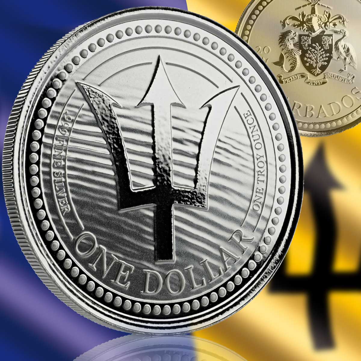 1 Dollar (Trident) - Barbados – Numista