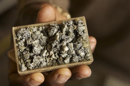 Mobile phone batteries run on cobalt mined in the DR Congo