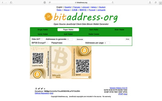 Bitcoin address: Create, Get example, Format – BitcoinWiki