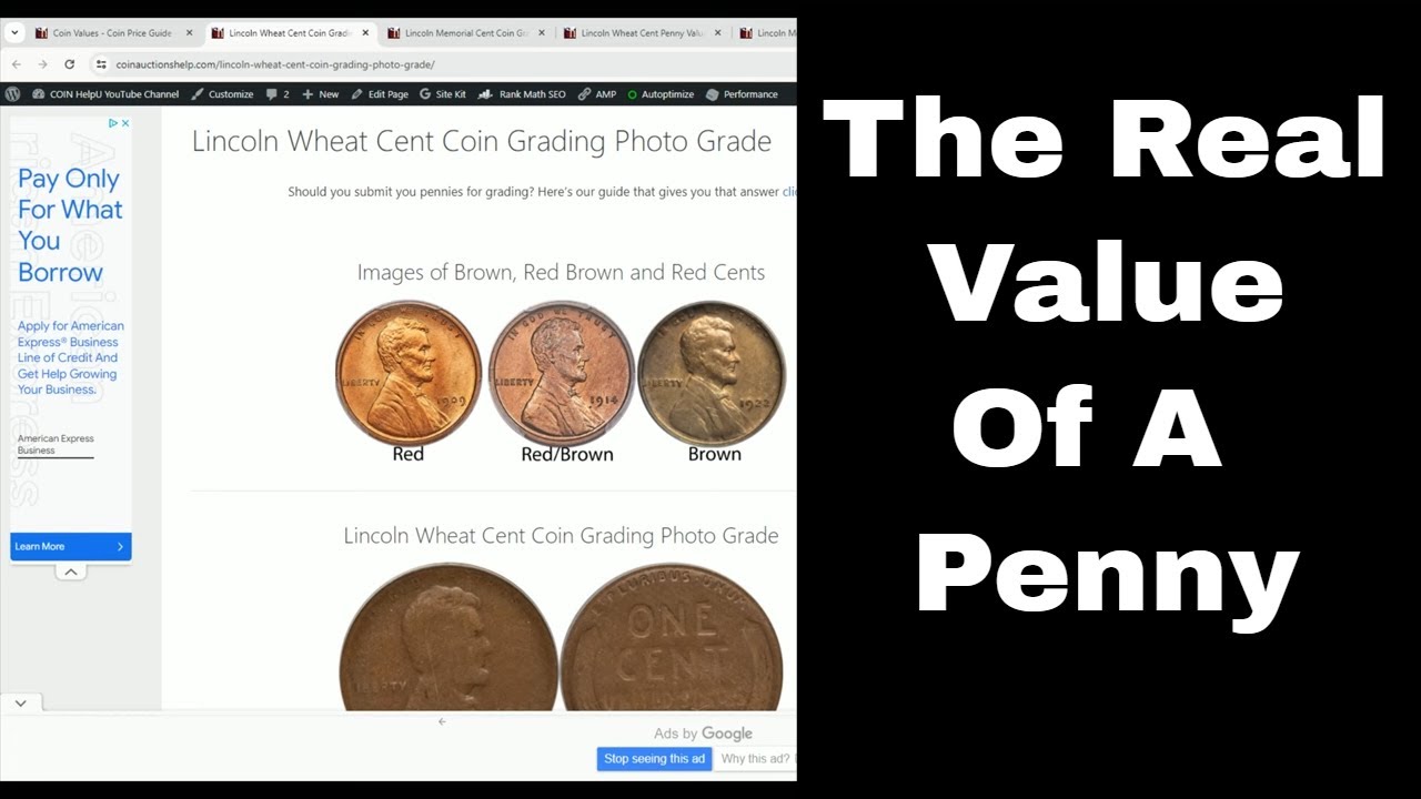 Lincoln Cent: Wheat Penny Price Guide Worksheet for 3rd - 4th Grade | Lesson Planet