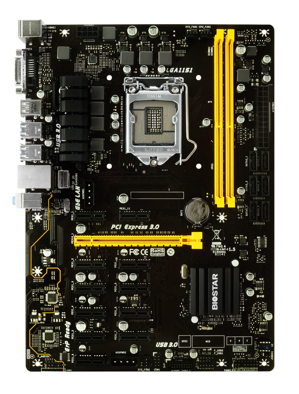 Motherboard specification Biostar TBBTC PRO Ver. 6.x