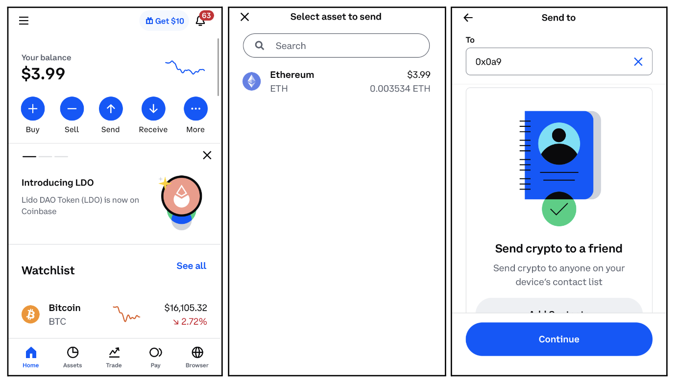 Coinbase Wallet now allows sending crypto via links on messaging apps or email - SiliconANGLE