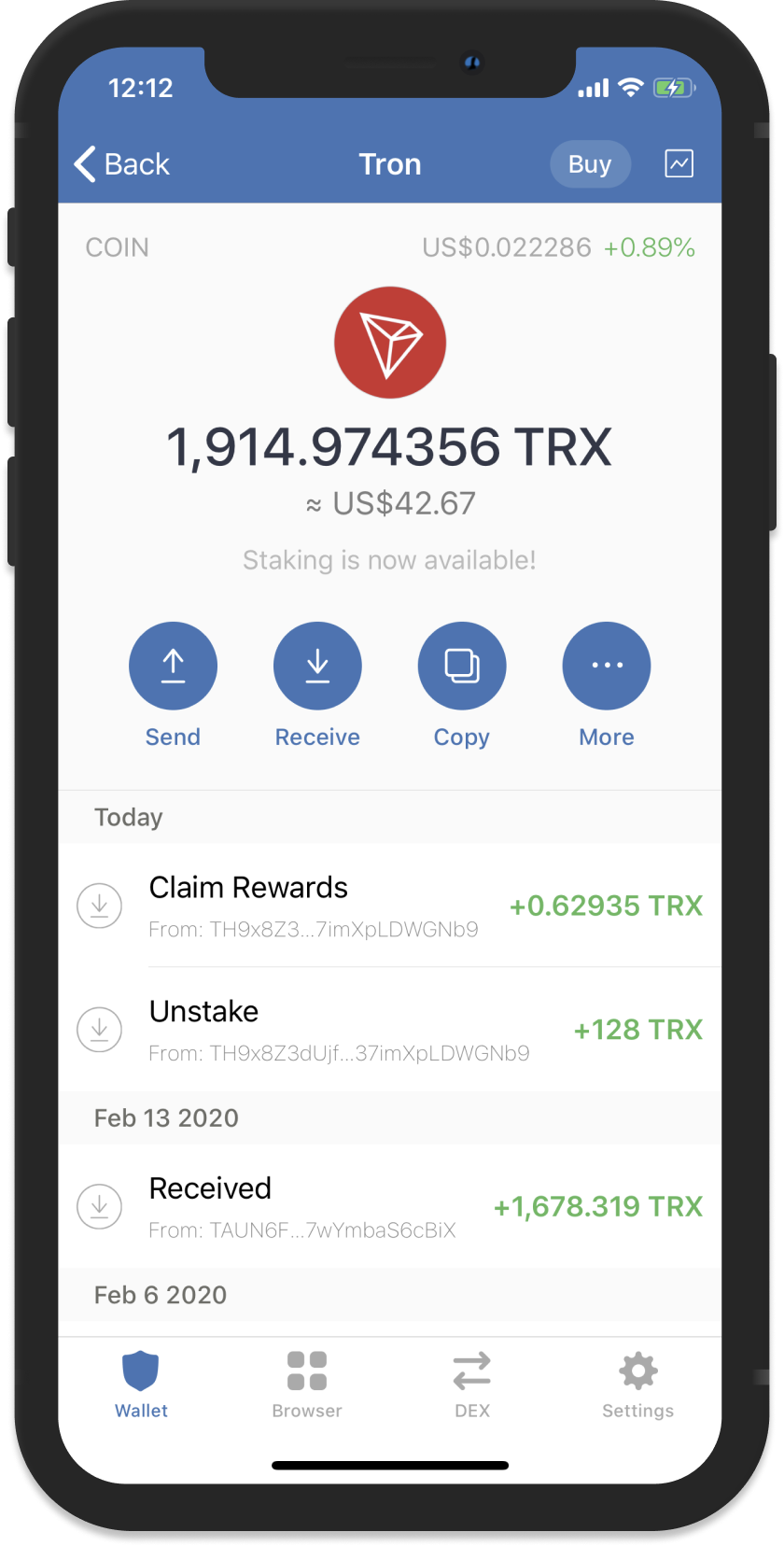 How do I Stake/Freeze TRON (TRX) on Trust Wallet - SPADES Community