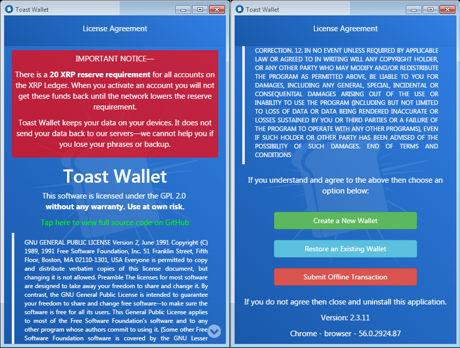 Toast Wallet Review: An Open Source Ripple Wallet