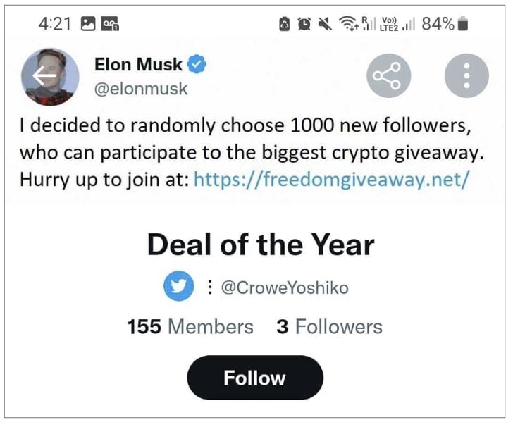 Don’t Let the Elon Musk “Freedom Giveaway” Crypto Scam Swindle You