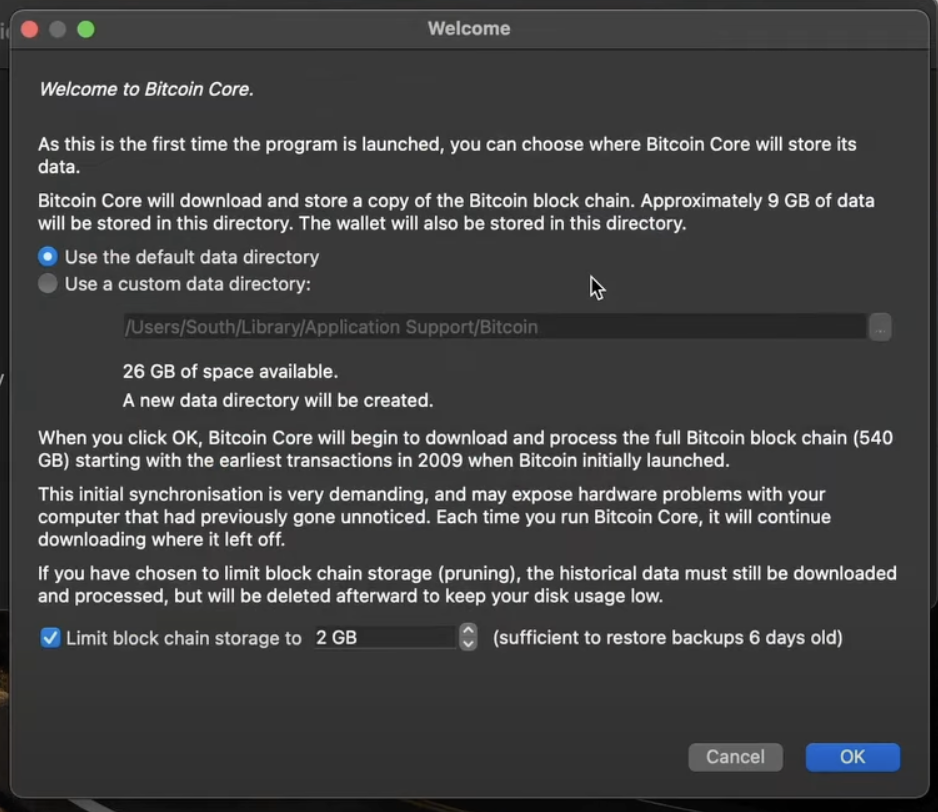 Running A Full Node - Bitcoin