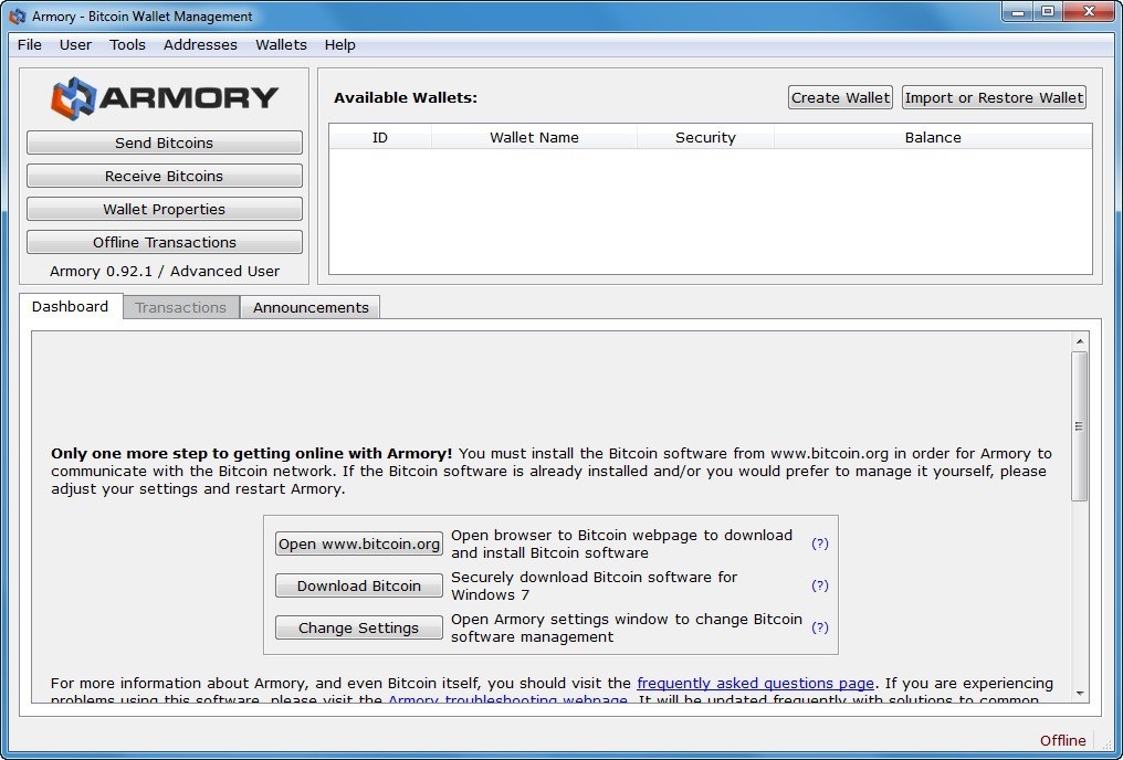 Armory Wallet: How to Set Up and Recover the Bitcoin Wallet