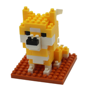 Doge Meme Pixel Art Brick Mosaic