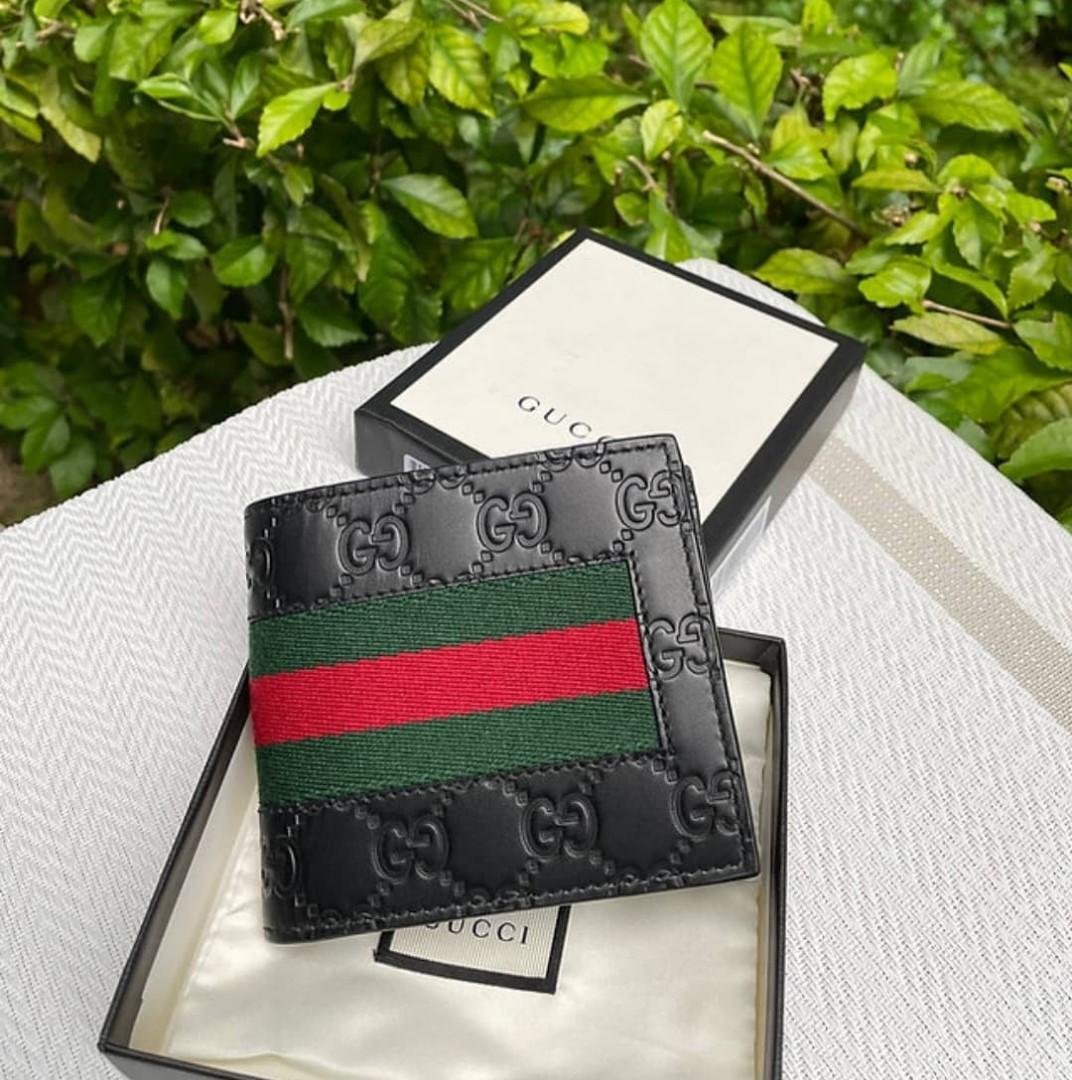 Gucci Black Leather Signature Web Sylvie Continental Wallet ref - Joli Closet