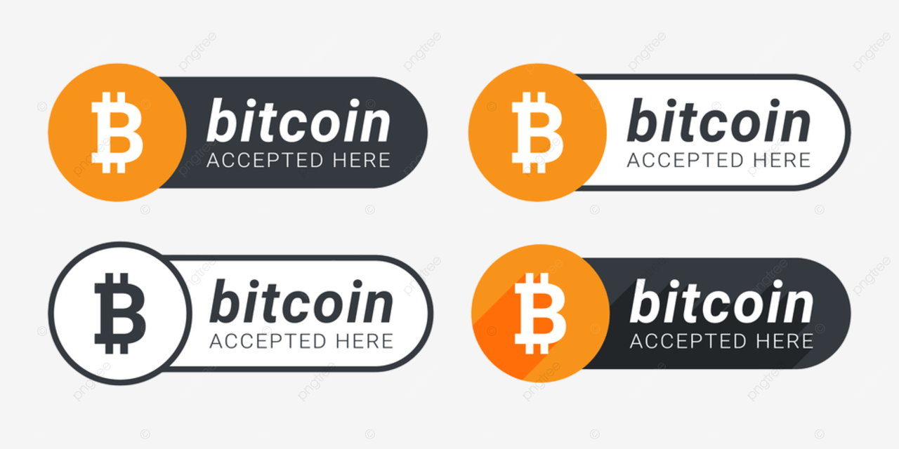 Bitcoin Accepted Here BTC Logo PNG Transparent – Brands Logos