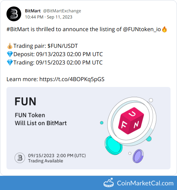 Where to Buy FUN (FUNToken)? Exchanges and DEX for FUN Token | bitcoinlove.fun