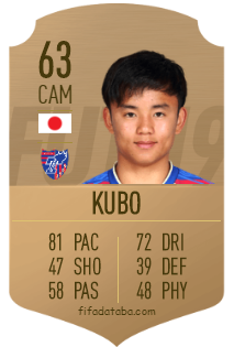 Fifa 19 Takefusa Kubo 84 [Cardtype] - Rating, Attributes, Price | bitcoinlove.fun