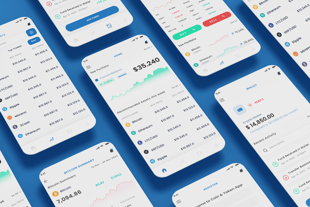 Coin Dashboard | Web app design, Design inspiration, Dashboard design